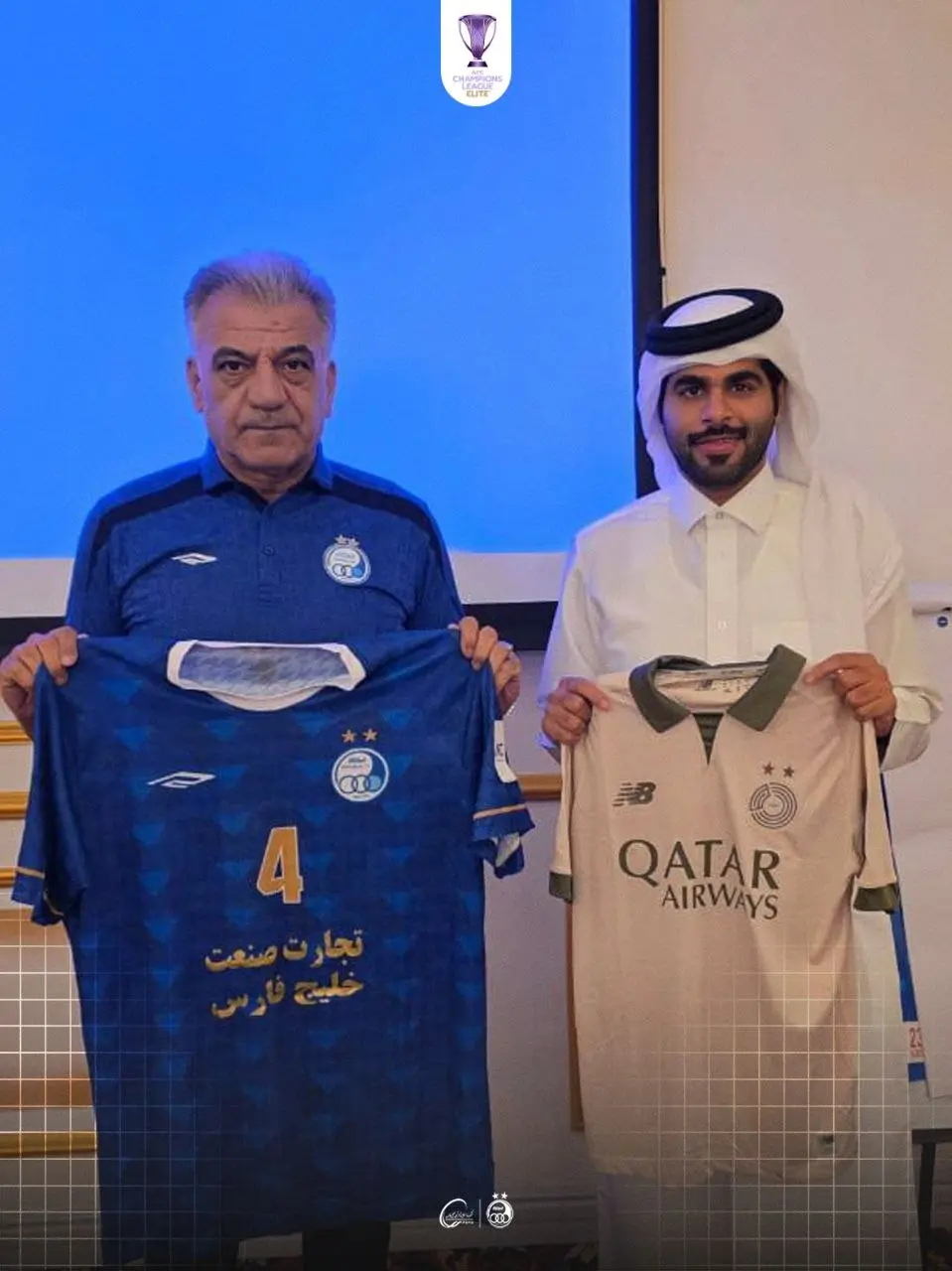 2-75 پیراهن جذاب استقلال برای دیدار مقابل السد قطر (عکس)
