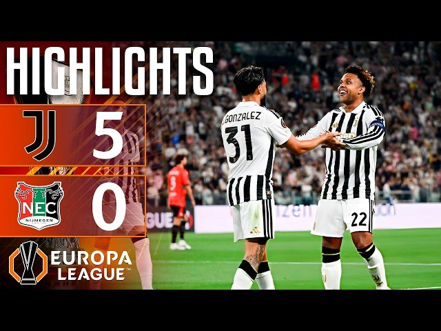 خلاصه بازی یوونتوس 5-0 نایمخن (لیگ اروپا)