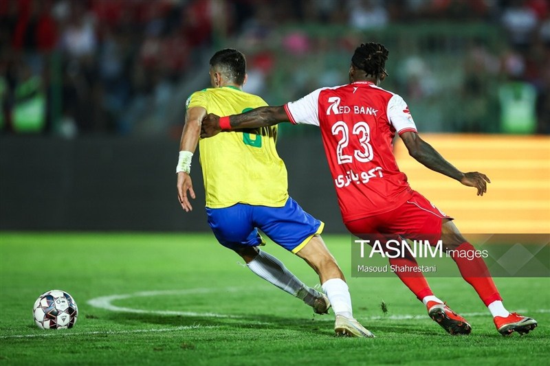 1405071722104173338518414 تیم فوتبال پرسپولیس , تیم فوتبال صنعت نفت آبادان , لیگ برتر فوتبال , فوتبال ,
