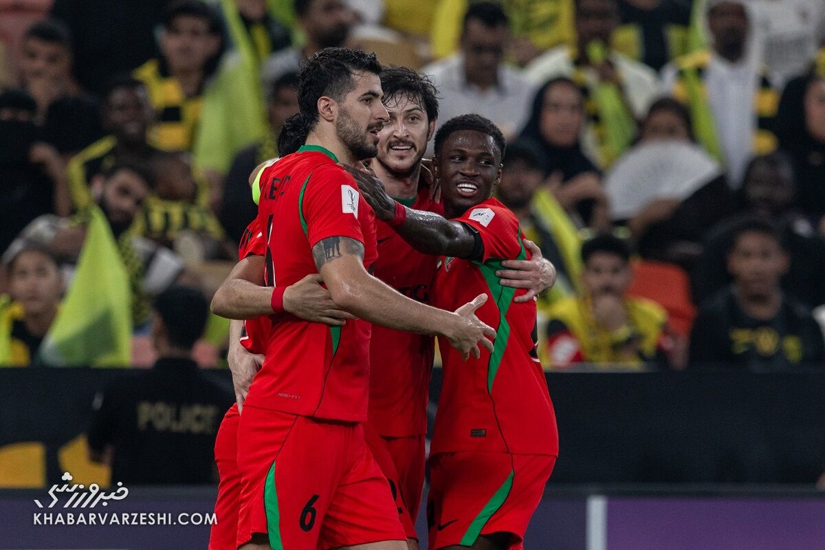 449107 شادی گل سردار آزمون در دیدار الاتحاد - شباب الاهلی