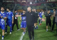 تصویری از جشن ایسلندی بازیکنان استقلال پس از پایان دیدار با گل گهر