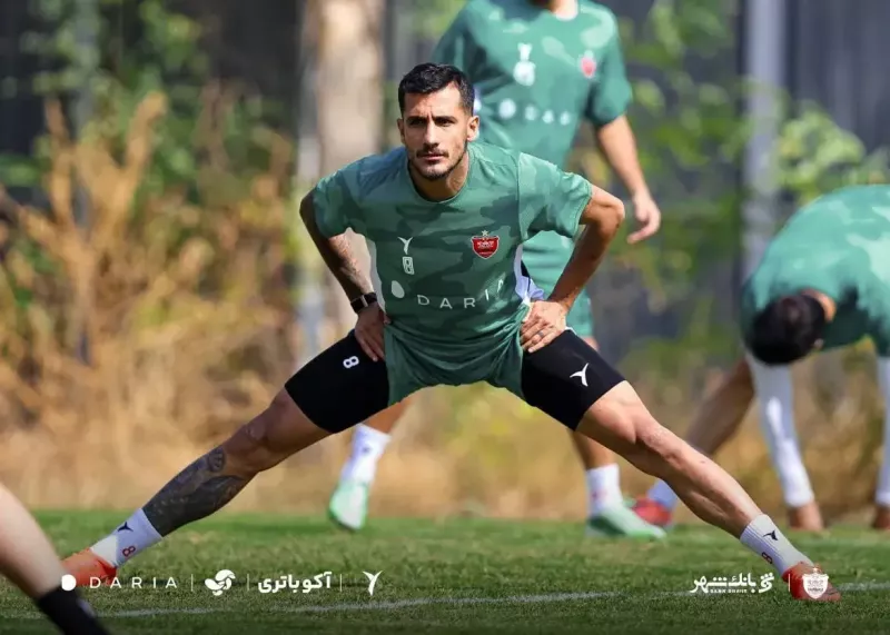 عکس ؛ بازگشت شماره هشت پرسپولیس به دفاع چپ با حضور مهدی تیکدری