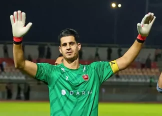 پیام نیازمند گلر پرسپولیس به رکورد صدمین کلین‌شیت خود در لیگ برتر رسید