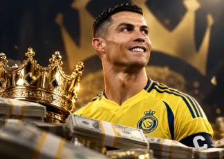 رونالدو جایزه بهترین بازیکن دیدار النصر مقابل الهلال به عبدالله الحمدان داد