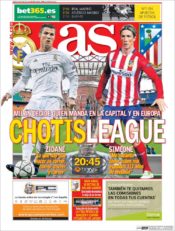 عناوین روزنامه آ.اس اسپانیا 8 خرداد 95