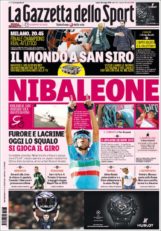 عناوین روزنامه گازتا دلو اسپورت ایتالیا 8 خرداد 95
