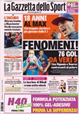 عناوین روزنامه گازتا دلو اسپورت ایتالیا 27 اردیبهشت95