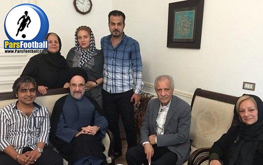 دیدار منصور پورحیدری و همسر زنده یاد حجازی با رییس دوره اصلاحات