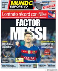 عناوین روزنامه ال موندو دپورتیوو اسپانیا 1 خرداد 95