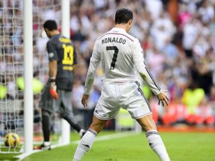 شادی بعد از گل رونالدو