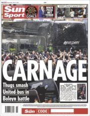 عناوین روزنامه سان اسپورت انگلیس 22 اردیبهشت 95