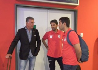 تیم ملی فوتبال ایران وارد مقدونیه شد