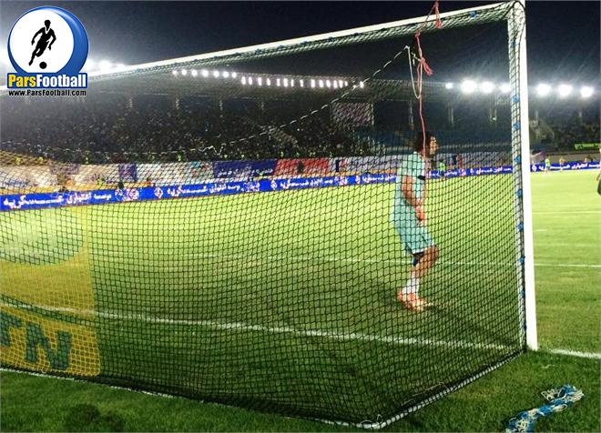 تور دروازه‌ها به رنگ مشکی در فینال جام حذفی