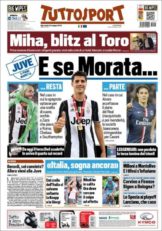 عناوین روزنامه توتو اسپورت ایتالیا 5 خرداد 95