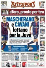 عناوین روزنامه توتو اسپورت ایتالیا 8 خرداد 95