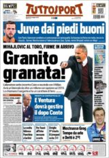 عناوین روزنامه توتو اسپورت ایتالیا 30 اردیبشت95