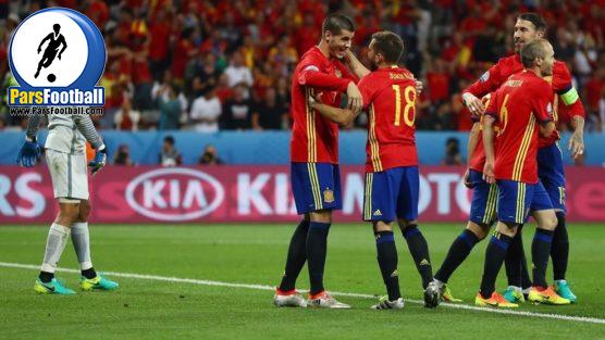 دیدار تیم ترکیه و اسپانیا