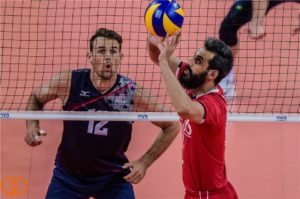 والیبال ایران و آمریکا