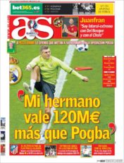 عناوین روزنامه آ.اس اسپانیا 27 خرداد 95