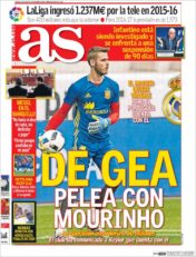 عناوین روزنامه آ.اس اسپانیا 14 خرداد 95