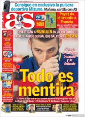 عناوین روزنامه آ.اس اسپانیا 22 خرداد 95