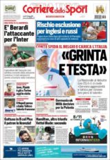 عناوین روزنامه کوریره دلو اسپورت ایتالیا 24 خرداد 95