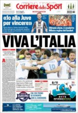 عناوین روزنامه کوریره دلو اسپورت ایتالیا 25 خرداد 95