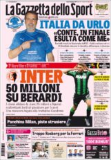 عناوین روزنامه گازتا دلو اسپورت ایتالیا 31 خرداد 95