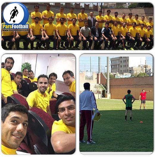 آقای گل پرسپولیس و صادقی در کلاس مربیگری