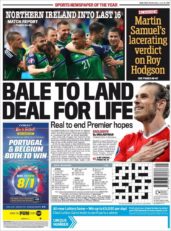 عناوین روزنامه دیلی میل اسپورت بریتانیا 2 تیر 95