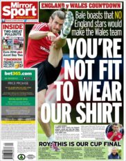 روزنامه میرور اسپورت بریتانیا 26 خرداد 95