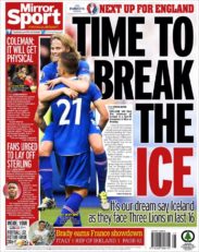عناوین روزنامه میرور اسپورت بریتانیا 3 تیر 95