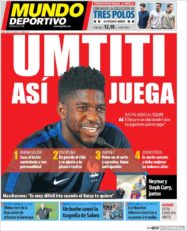 عناوین روزنامه ال موندو دپورتیوو اسپانیا 18 خرداد 95