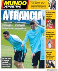 عناوین روزنامه ال موندو دپورتیوو اسپانیا 12 خرداد 95