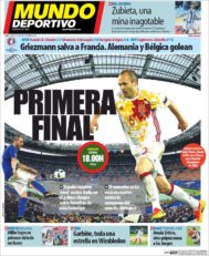 عناوین روزنامه ال موندو دپورتیوو اسپانیا 7 تیر 95