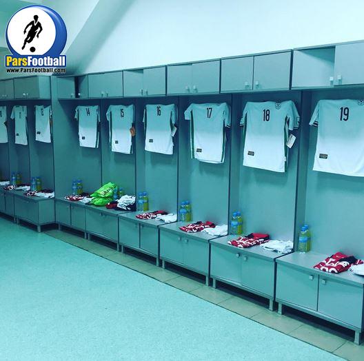 رختکن تیمملی پیش از دیدار برابر مقدونیه