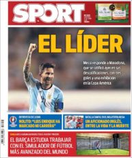 عناوین روزنامه اسپورت اسپانیا 23 خرداد 95