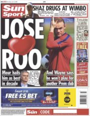 عناوین روزنامه سان اسپورت بریتانیا 20 خرداد 95