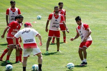 تمرین تیم فوتبال پرسپولیس