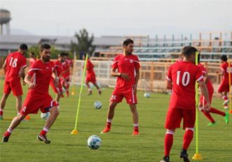 تمرین تیم فوتبال تراکتورسازی - تمرین تراکتورسازی