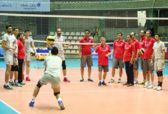 تمرین تیم ملی والیبال ایران