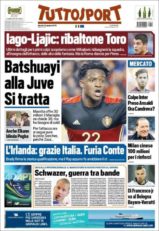 عناوین روزنامه توتو اسپورت ایتالیا 3 تیر 95
