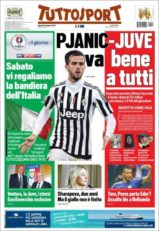 عناوین روزنامه توتو اسپورت ایتالیا20 خرداد 95