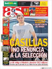 عناوین روزنامه آ.اس اسپانیا 12 تیر 95