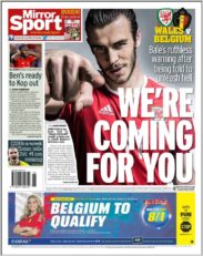 عناوین روزنامه میرور اسپورت بریتانیا 11 تیر 95