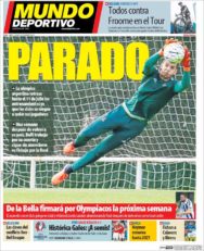 عناوین روزنامه ال موندو دپورتیوو اسپانیا 12 تیر 95