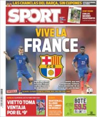 عناوین روزنامه اسپورت اسپانیا 24 تیر