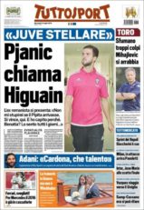 عناوین روزنامه توتو اسپورت ایتالیا 23 تیر 95