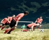 فوتبال در شیب کوه