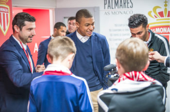 دیدار دو نوجوان با امپابه و سیدبه ستاره های موناکو